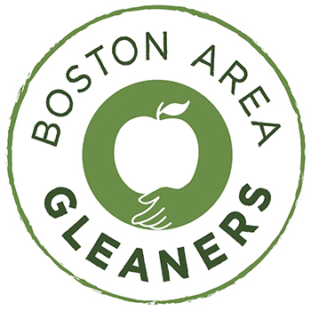 A round logo with an apple in the center and the words Boston Area Gleaners surround it.