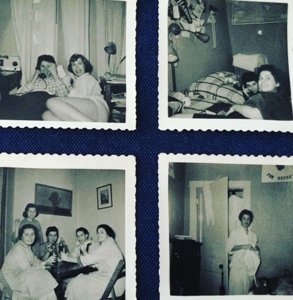 Snapshots from freshman year in Lesley's Concordia Hall, where lifelong friendships were formed.