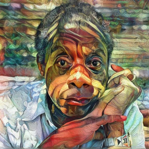 Artwork - portrait of James Baldwin