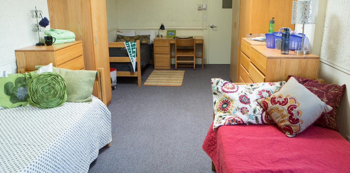 Doble Hall dorm room 