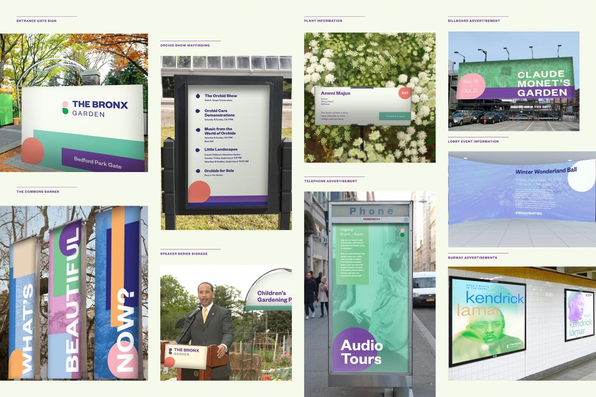brand mock up on bus stops and large billboards