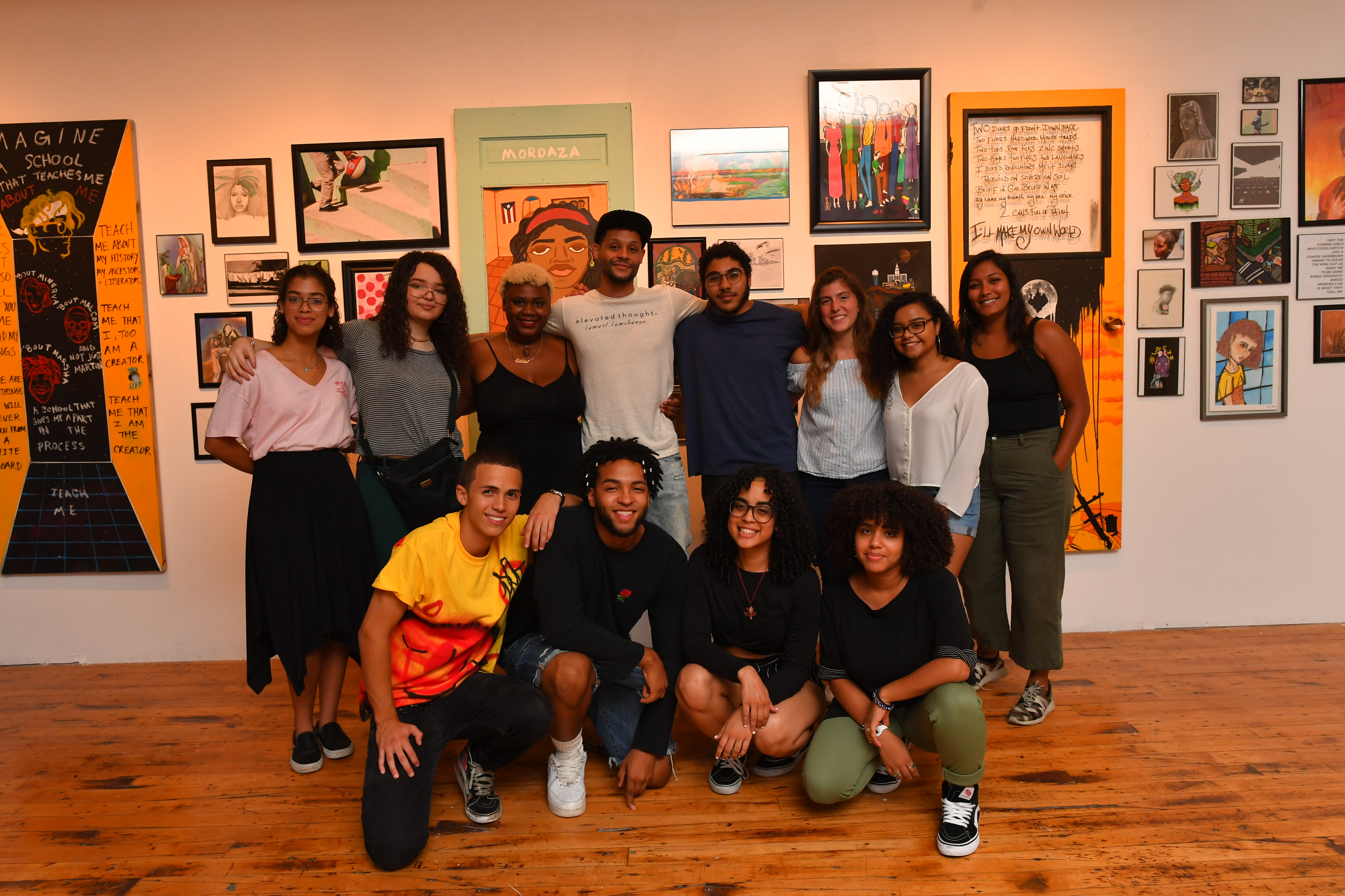 Marquis Victor with Elevated Thought staff members and artists