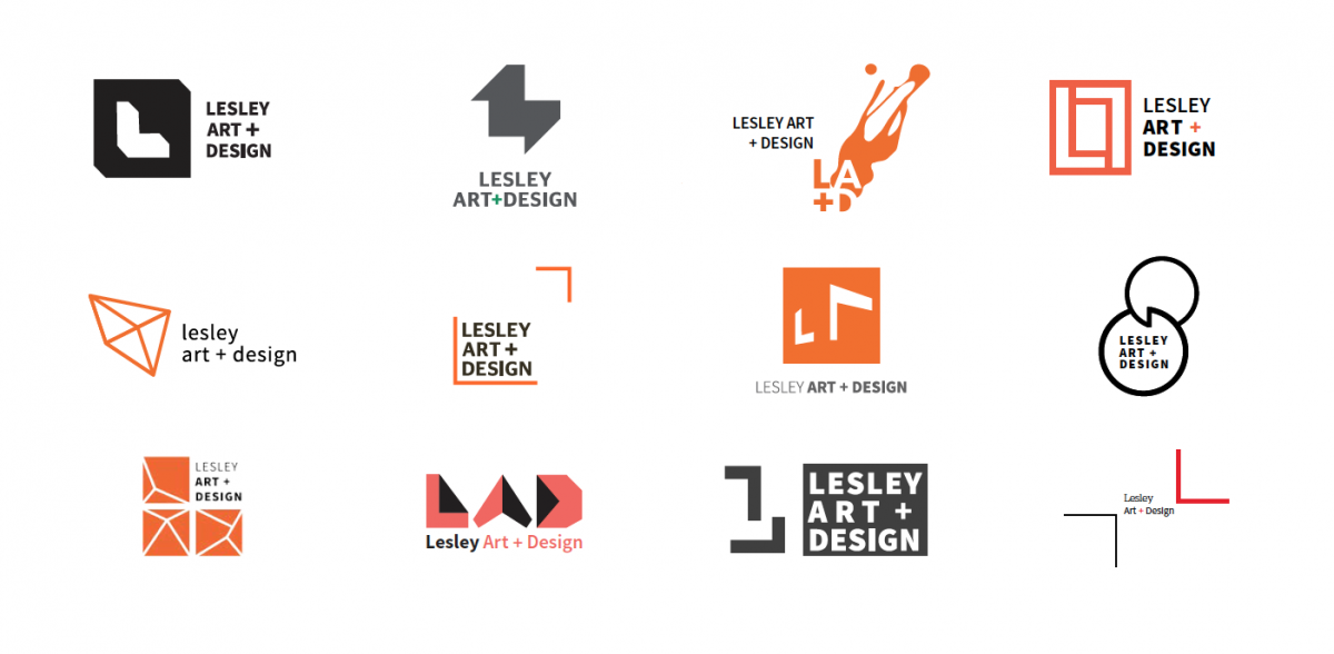 refined color logo mark options for the college of art and design
