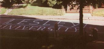 lesley university largely written in chalk
