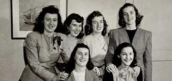 old photo of six lesley women