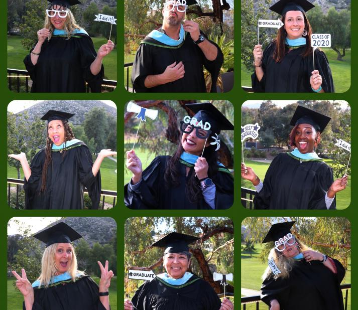 Compilation photo of Temecula graduates dressed in their regalia