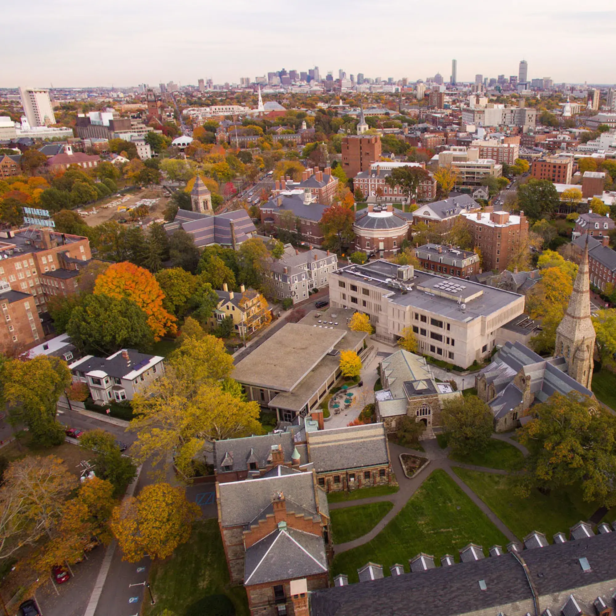 campus aerial shot